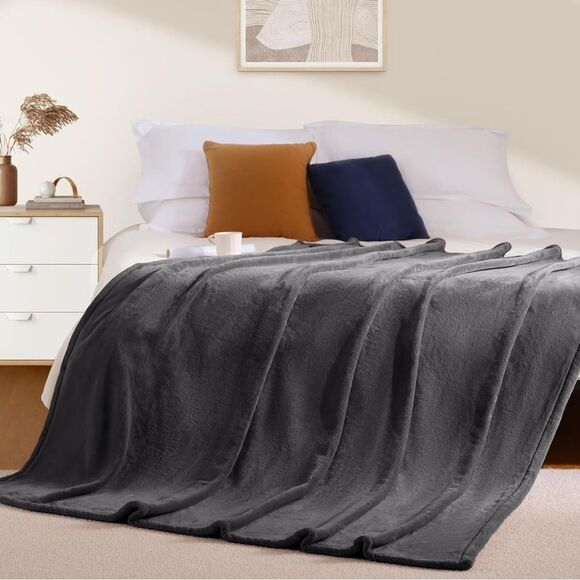 BEAUTEX Fleece Blanket Queen Size Super Soft Flannel Throw Blanket Lightweight - Picture 1 of 3